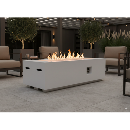 Outdoor Rectangle Propane Fire Pit Table 60inch