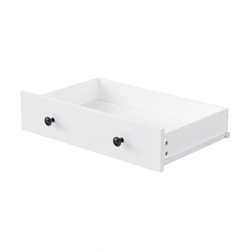 Farmhouse Pantry Cabinet with Drawer & Adjustable Shelves White