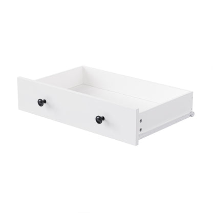 Farmhouse Pantry Cabinet with Drawer & Adjustable Shelves White