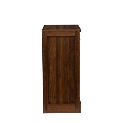 brown walnut color modular 24 wine bar cabinet Buffet Cabinet