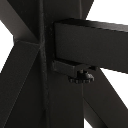 Outdoor Dining Table, Antique Matte Black