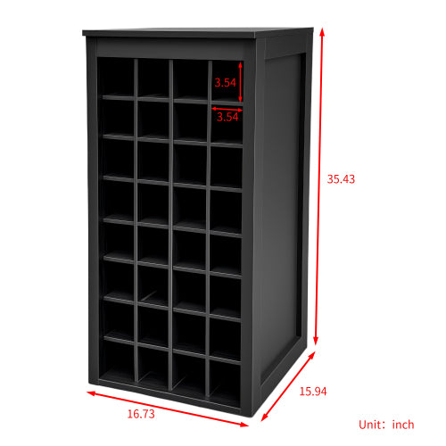 Black color modular 32  wine bar cabinet Buffet Cabinet
