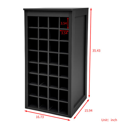 Black color modular 32  wine bar cabinet Buffet Cabinet