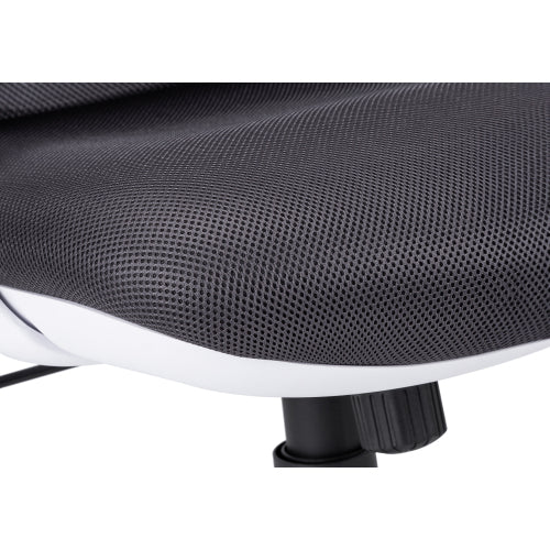 Office Chair, Adjustable Height, Swivel, Ergonomic, Armrests, Computer Desk, Work, Grey Mesh, Chrome Metal, Contemporary, Modern