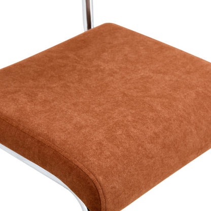 Natural Woven Bar Stool 2-Piece Set with Solid Wood Backrest 25 Inches Medieval Modern Style Counter Stool Coffee Color Velvet Kitchen Stool Chrome Metal Legs.