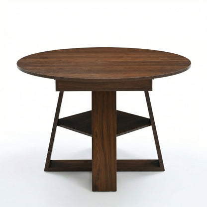 43-59 Inch Extendable Round Dining Table for 4-8 People