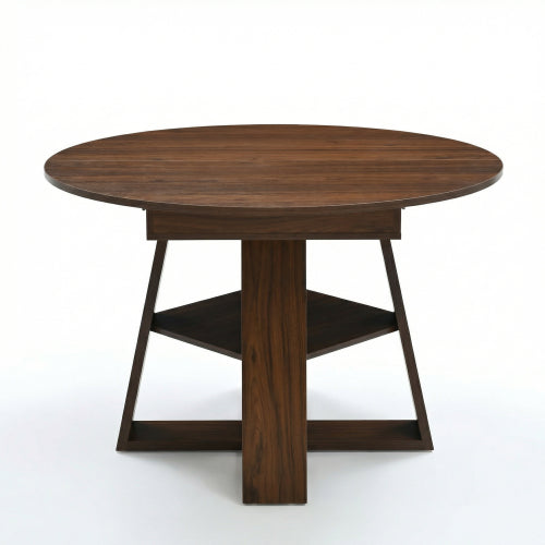 43-59 Inch Extendable Round Dining Table for 4-8 People