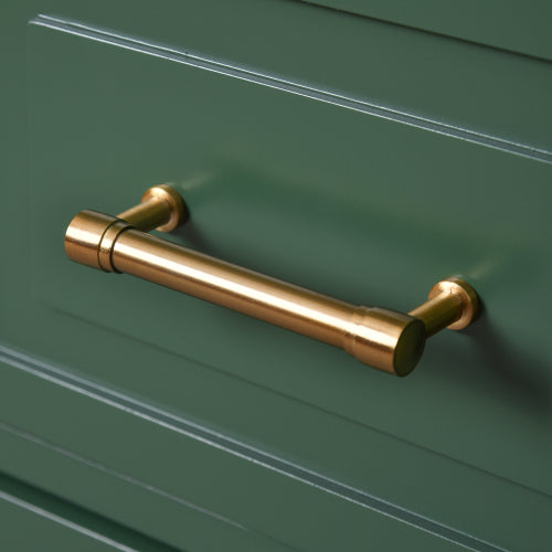 30'' Bathroom Vanity with Ceramic Sink Combo, Free Standing Single Vanity Set with 3 Drawers, Solid Wood Frame Bathroom Storage Cabinet, Green