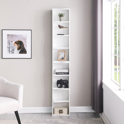 Ultra-Thin 8-Layer Wavy Border Bookshelf Detachable Combined Adjustable Shelf Home Office Storage Rack