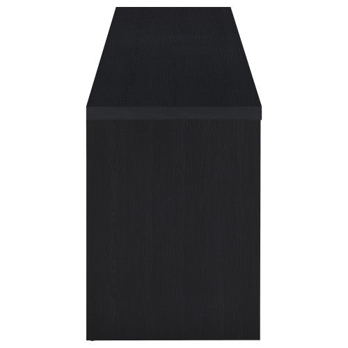 Modern Black 3-Drawer 59 Inch TV Media Console with Cable Cutout