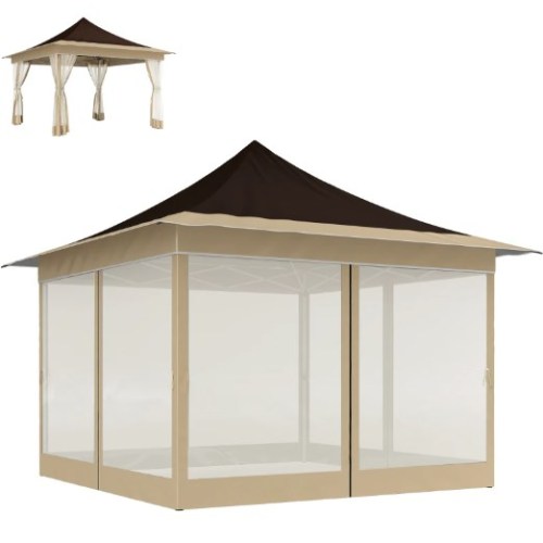 Spacious Pop Up Tent,Canopy Tent with Mesh Netting,with Carry Bag,for Outdoor