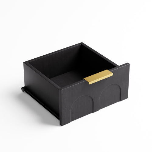 Black 3-Drawer 2-Pack Nightstands