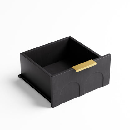 Black 3-Drawer 2-Pack Nightstands