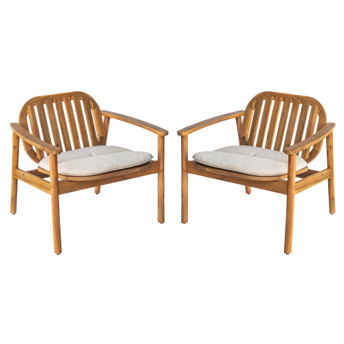 Meja Club Chair With Cushion, Set of 2