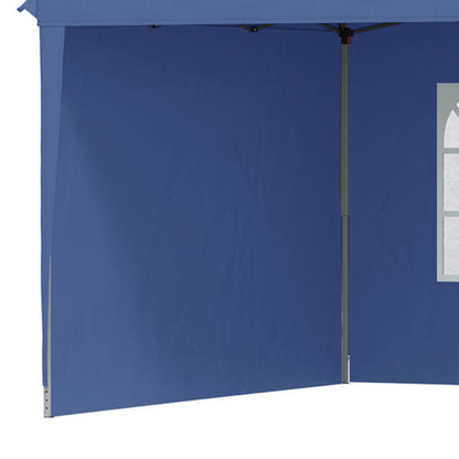 10' x 20' Pop Up Canopy Tent with 4 Sidewalls, Heavy Duty Tents for Parties, Outdoor Instant Gazebo with Carry Bag, for Outdoor, Garden, Patio, Blue