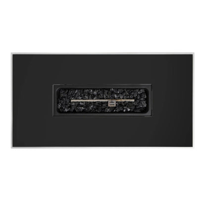 43" Metal Rectangular Fire Pit – Outdoor Patio Heating Table