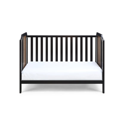 3-in-1 Convertible Crib Black/Brownstone