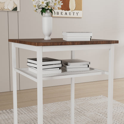 Bar table, equipped with 2 bar stools , with backrest and partition