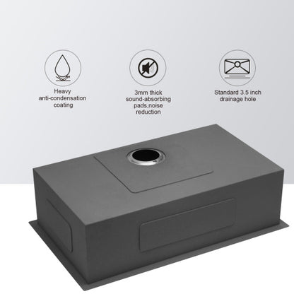 32 Inch Undermount Sink - 32" x 19" x 9" Undermount Stainless Steel Kitchen Sink 16 Gauge 9 Inch Deep Single Bowl Kitchen Sink Basin, Includes Drain Assembly (No Additional Accessories)