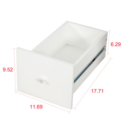 Tall Display Storage Cabinet with Shelves and Side Drawers