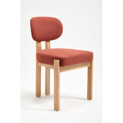 Wooden Dining Chairs Set of 2, Modern Fabric Upholstered Dining Room Chair Kitchen Chairs, Farmhouse Dinner Chair for Kitchen Dining Room