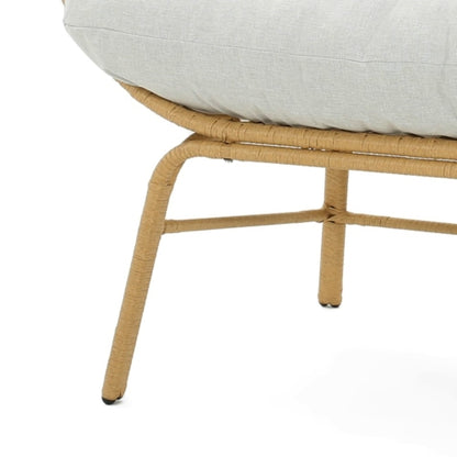 Palos Outdoor Wicker Loveseat - Light Brown