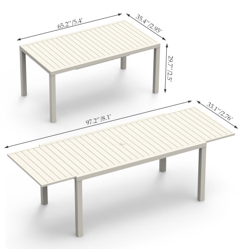 Aluminum Outdoor Dining Table