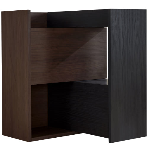 32.5 inch-58.8 inchW 40 inchH Multifuctional Storage Cabinet, Buffet Sideboard Cabinet with Drawer, Corner Cabinet for 44 inchH Window decor, Livingroom, Hallway, Entryway, Kitchen & Office  - Black & Walnut