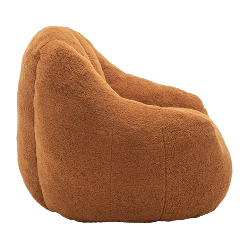 Faux-Fur Tufted Memory-Foam Bean-Bag Chair with Filler 37.4 inch x33.9 inch x32.3 inch  for Dorm Apartment Living-Room