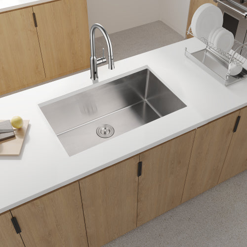 33x19x10"Undermount Single Bowl Stainless Steel Kitchen Sink