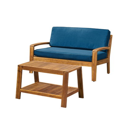 outdoor loveseat and coffee table set