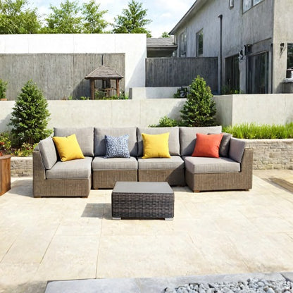 Modern Brown Square Coffee Table – No Assembly Required