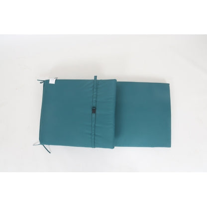 2PCS Set Outdoor Lounge Chair Cushion Replacement Patio Funiture Seat Cushion Chaise Lounge Cushion-lake blue