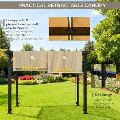 Pergola Canopy Patio Metal Shelter 12' x 10'