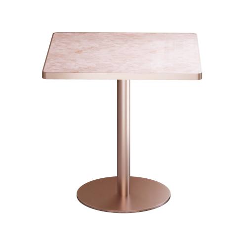 31.5inch Square Modern Tulip Dining Table with Faux Marble Sintered Stone Top