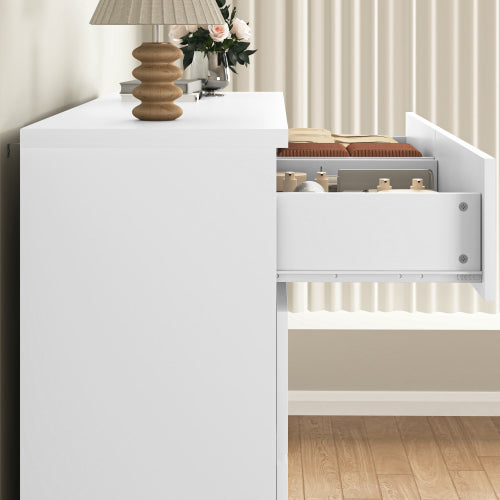 8 Drawers Dresser for Bedroom, Wood Bedroom Dresser Modern Drawer Chest, 8 Chest of Drawer, Tall Dresser for Closet, Dressers Organizer for Living Room, Closet, White