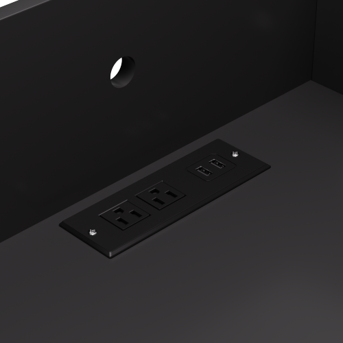 Nightstand with Charging Station and LED Lights,Night Stand with Sliding Top for Bedroom,Bedside Table with Drawers,Modern End Side Table,Black.28.8''W x 17''D x 30.5''H.