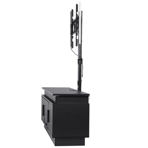 52 Inch Height Rotatable TV Stand with VESA Mount, Power Outlet & Music Sync LED Lights for 75 Inch TV