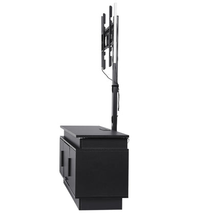 52 Inch Height Rotatable TV Stand with VESA Mount, Power Outlet & Music Sync LED Lights for 75 Inch TV