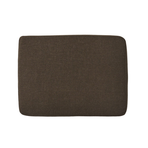 Chocolate Contemporary Upholstered Ottoman, Birch Wood Leg Multifunctional Soft Padded Accent Stool