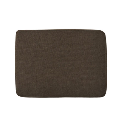 Chocolate Contemporary Upholstered Ottoman, Birch Wood Leg Multifunctional Soft Padded Accent Stool