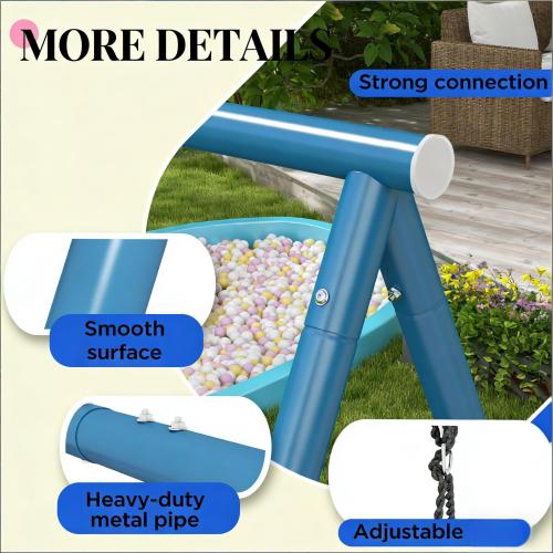 3 in 1 Design Swing Set,Metal Swing Set