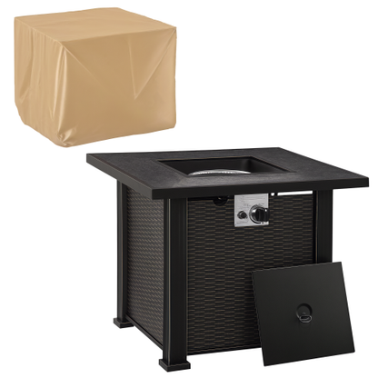 Outdoor Propane Gas Fire Pit Table