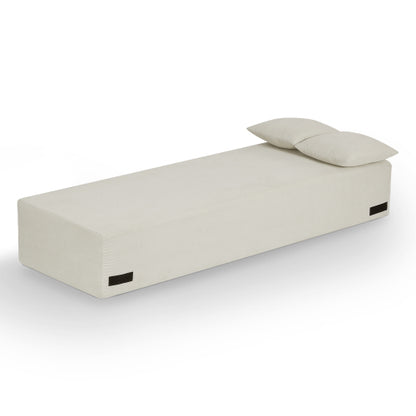 3-Seater Boneless Corduroy Sofa, No Assembly for Small Spaces