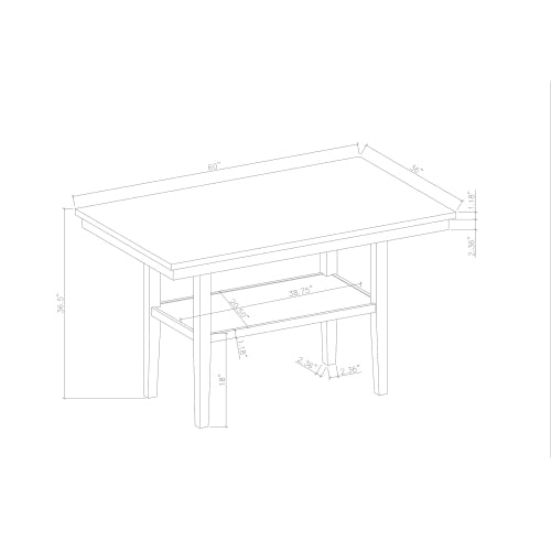 Brown Bar Table