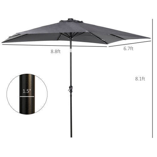 Sun Umbrella Solar Umbrella,Lighted Patio Umbrella