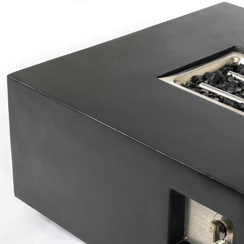 Concrete Propane Gas Fire Pit Table