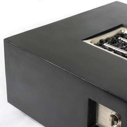 Concrete Propane Gas Fire Pit Table