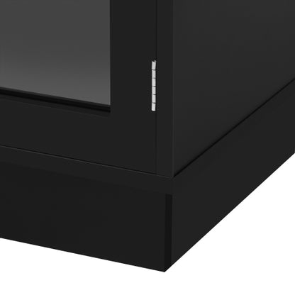 68.9 Inch Minimalist Arched Glass TV Stand for 75 Inch TV with 3 Drawers & Adjustable Shelves