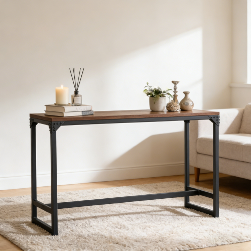 Minimalist Contemporary Industrial Bar/Cocktail Logan Table